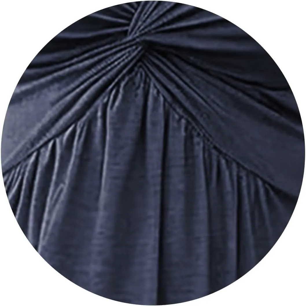 Women's V Neck Front Knotted Dresses Summer Sleeveless A Line Sundress Beach Party Vacasion Dress Outfits