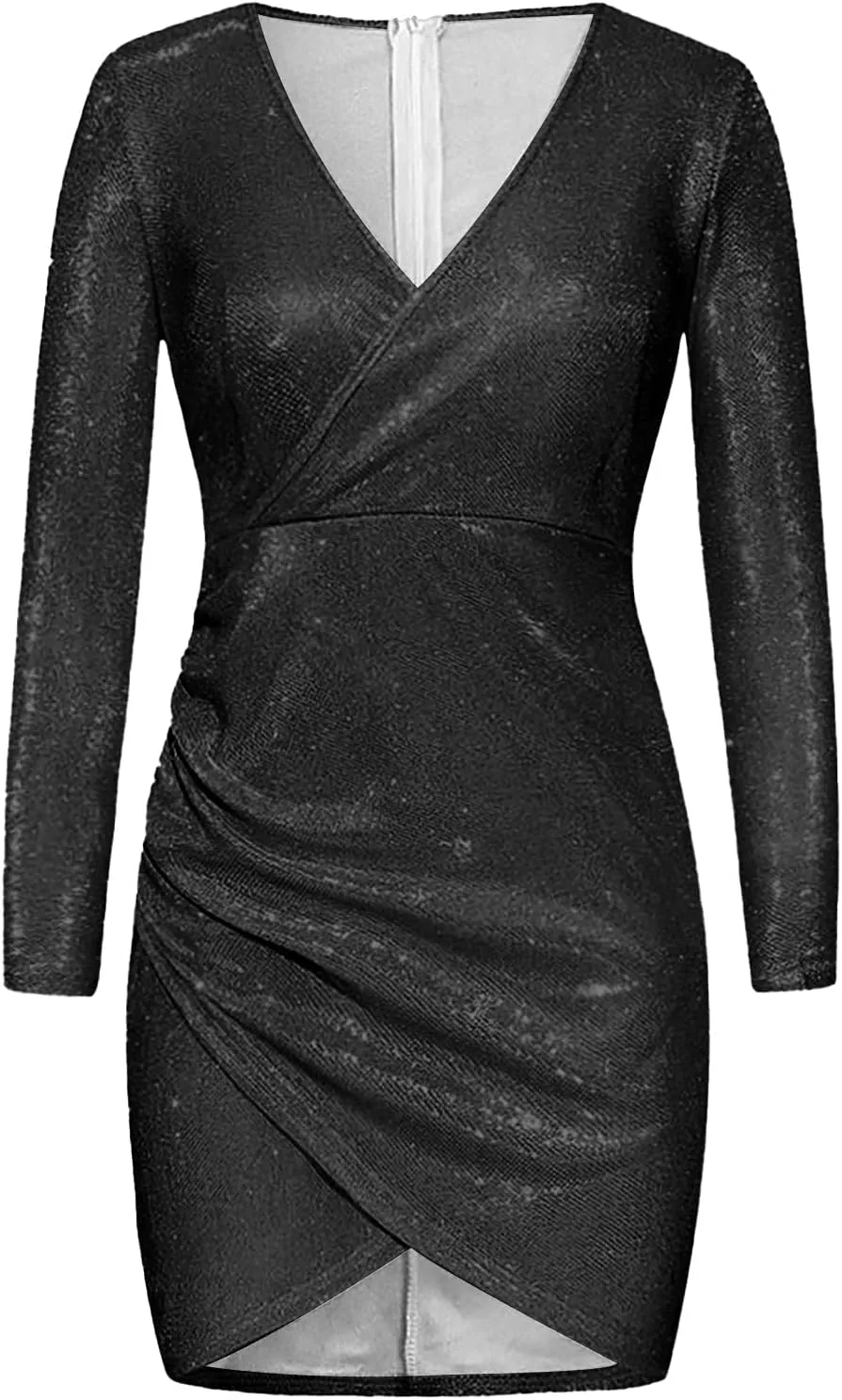 Work Dresses for Women 2023, Women Fashion Sexy Solid Color Leeveless Short Sleeve Mini Dress